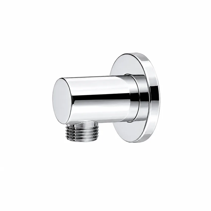 נקודת מים עגולה עשויה Brass אל חלד מתאימה לחיבור צינור של מוט פינוק ו/או צינור של מזלף צבע ניקל מבריק דגם 36558