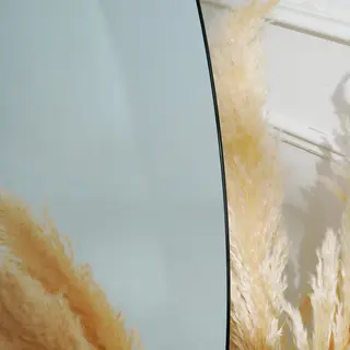 מראת גוף מרחפת עגולה לתליה ללא מסגרת קוטר 110 ס"מ דגם 88017C