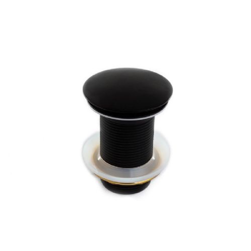 ונטיל לכיור רחצה עשוי מחומר Brass אל חלד צבע שחור מט דגם DR-02