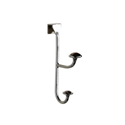 קולב זוגי Brass אל חלד למגבות נתלה בקלות על המקלחון צבע ניקל מבריק דגם Chelsea chrome