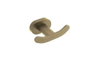 קולב זוגי למגבות Roma צבע זהב מט תלוי עשוי מחומר Brass אל חלד דגם 2421G