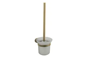 מחזיק מברשת אסלה Roma צבע זהב מט תלוי עשוי מחומר Brass אל חלד דגם 2985G