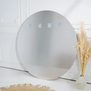 מראת גוף מרחפת עגולה לתליה ללא מסגרת קוטר 150 ס"מ דגם 88021C