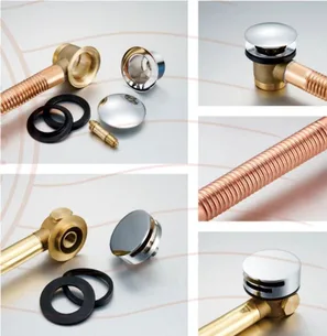 אביק אוטומטי טלסקופי עם פיית מילוי עשוי מנחושת עם גימור ניקל מבריק לאמבטיה שילוב מושלם של עיצוב וטכנולוגיה דגם 125688