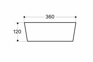 כיור רחצה מונח חרס עגול קוטר 36 ס"מ צבע לבן מט דגם דיאנה