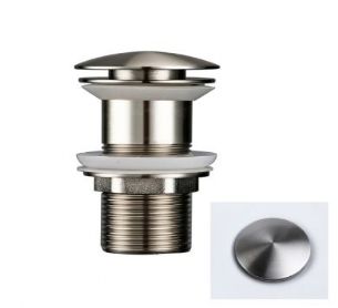 ונטיל לכיור רחצה עשוי מחומר Brass אל חלד צבע ניקל מוברש דגם 588M