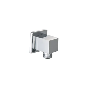 נקודת מים מרובעת עשויה Brass אל חלד מתאימה לחיבור צינור של מוט פינוק ו/או צינור של מזלף צבע ניקל מבריק דגם 36559
