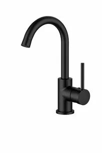 ברז רחצה עם פיה מסתובבת צבע שחור מט דגם 8883002