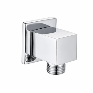 נקודת מים מרובעת עשויה Brass אל חלד מתאימה לחיבור צינור של מוט פינוק ו/או צינור של מזלף צבע ניקל מבריק דגם 36559